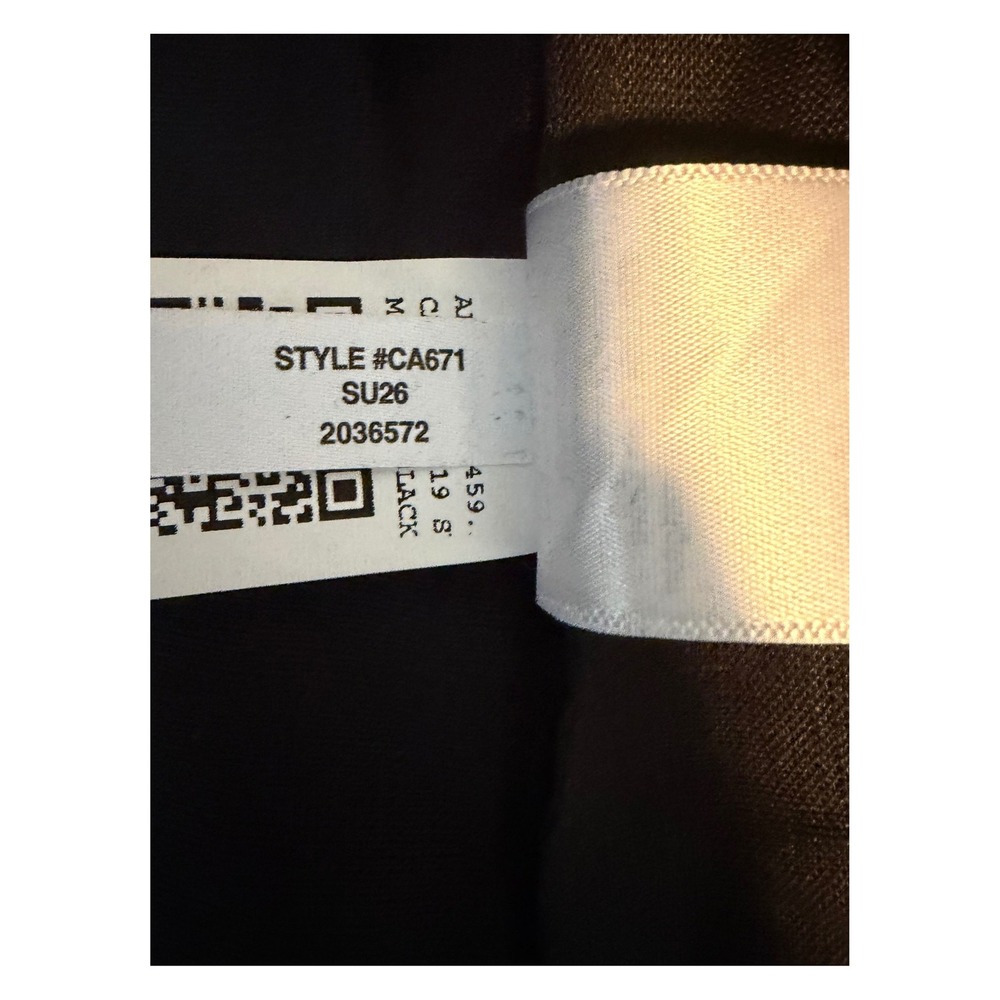 J. Crew Seamed 100% Linen Maxi Dress Black Removable Belt M - Picture 10 of 10